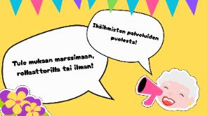 Rollaattorimarssi - hyvän ja arvokkaan vanhuuden puolesta - Kuva 1
