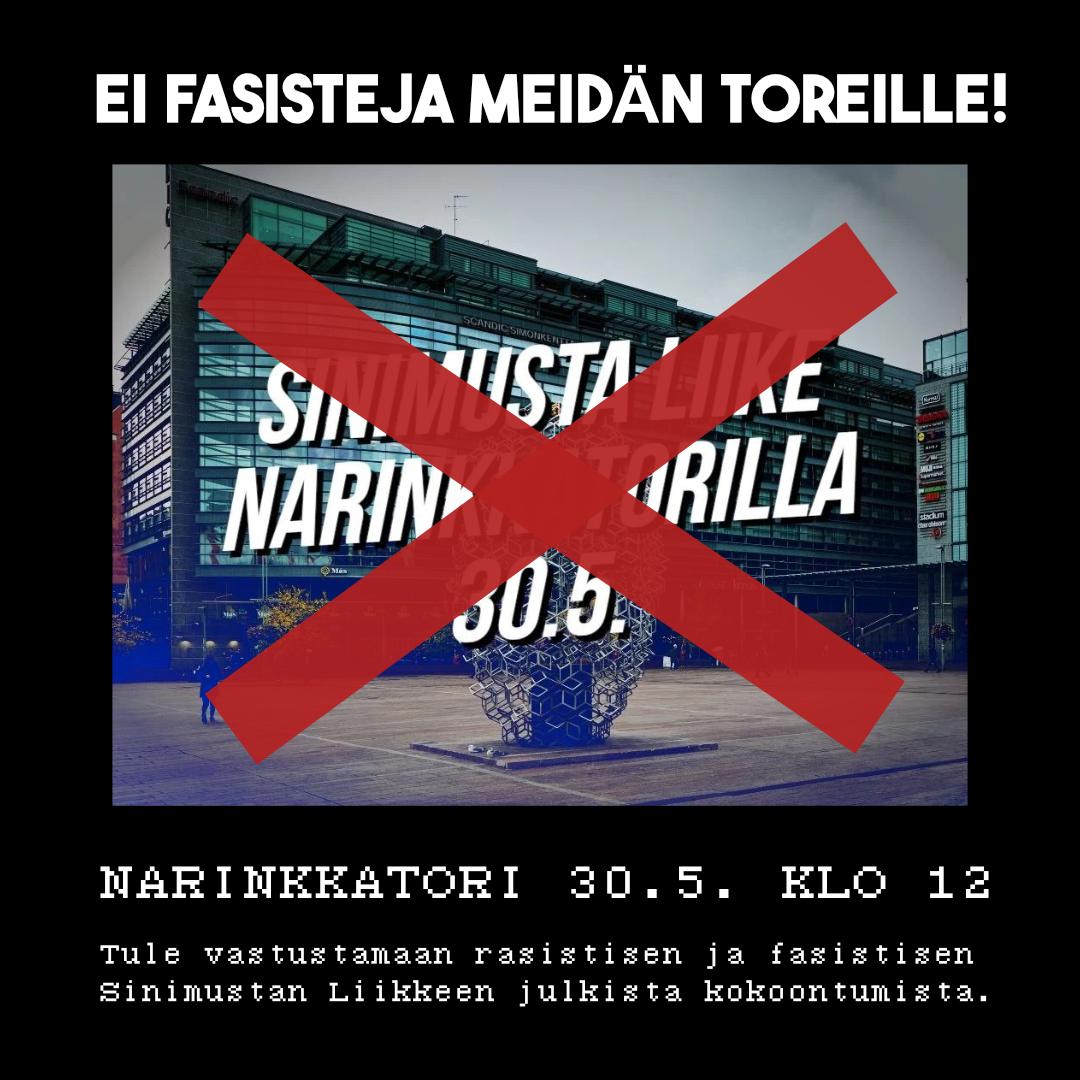 Vastustetaan Sinimustan Liikkeen tapahtumaa Narinkkatorilla - Kuva 1