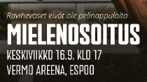 Ravihevoset eivät ole pelinappuloita - mielenosoitus - Kuva 1