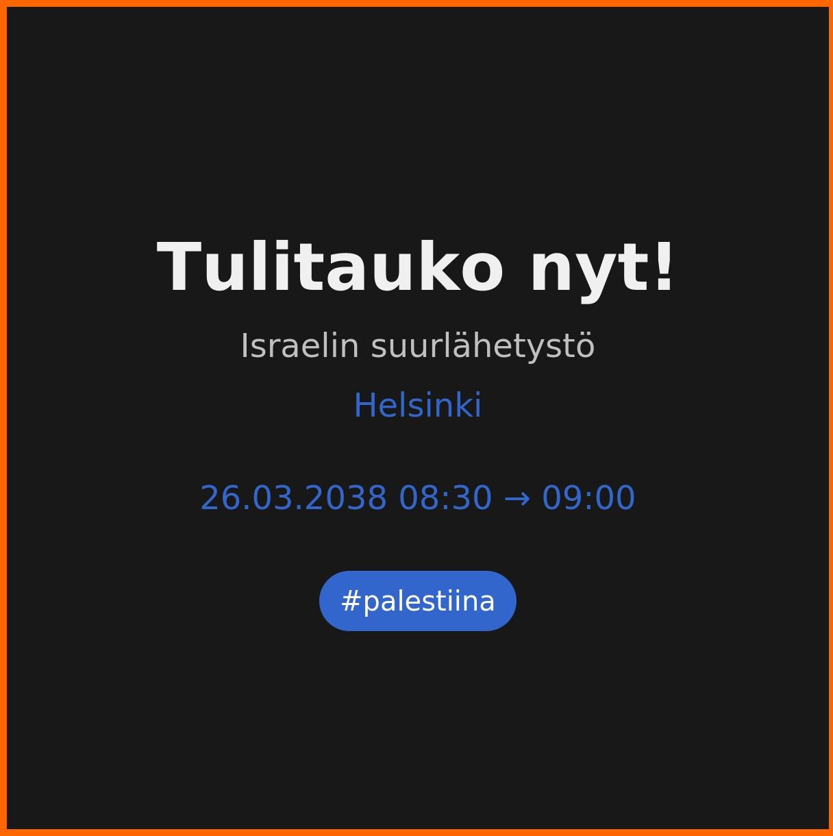 Loppu kansanmurhalle!