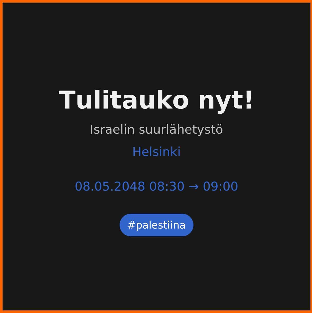 Loppu kansanmurhalle!