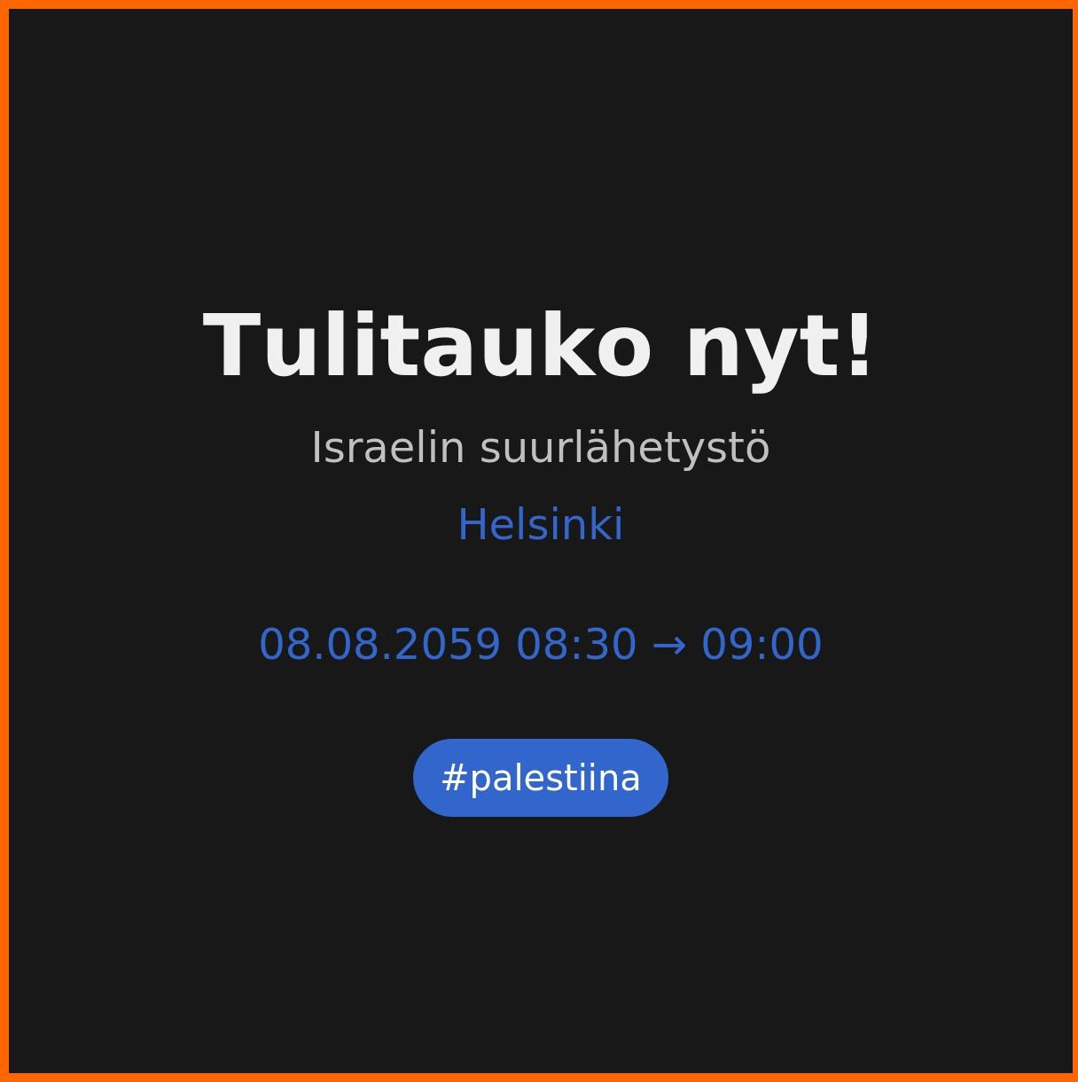 Loppu kansanmurhalle!