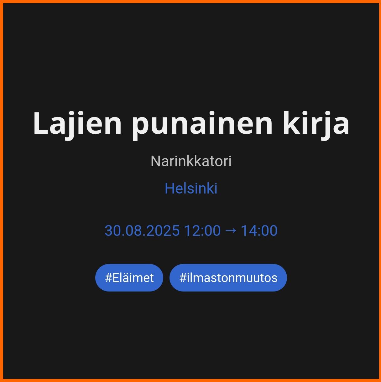 Lajien punainen kirja