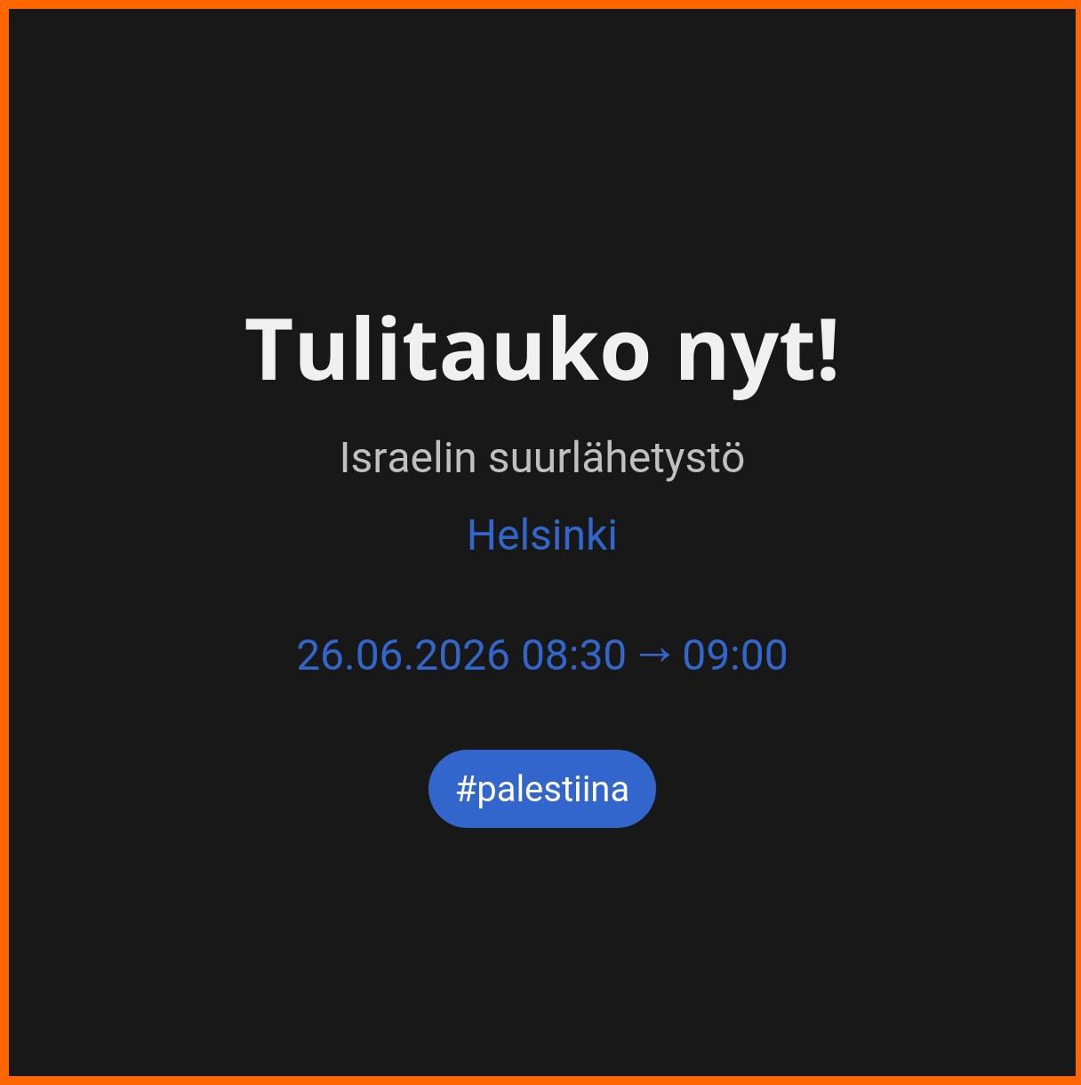 Loppu kansanmurhalle!