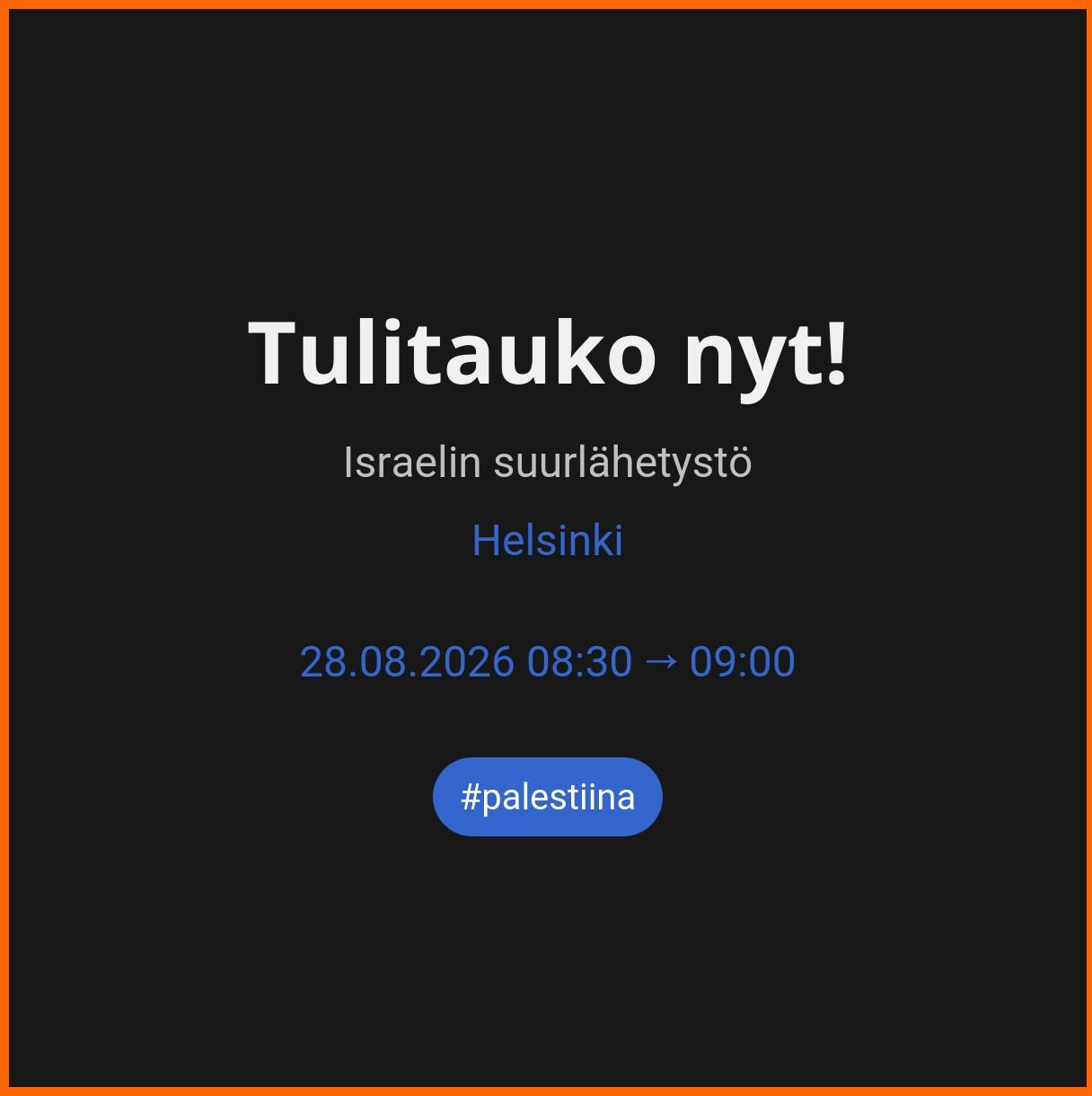 Loppu kansanmurhalle!