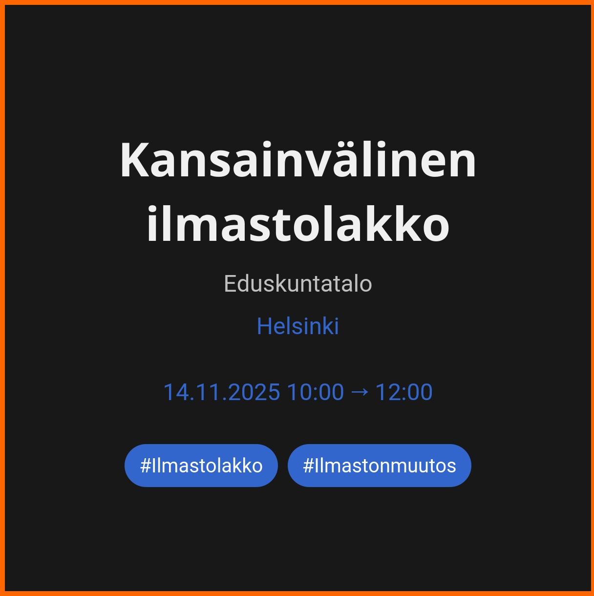 Kansainvälinen ilmastolakko