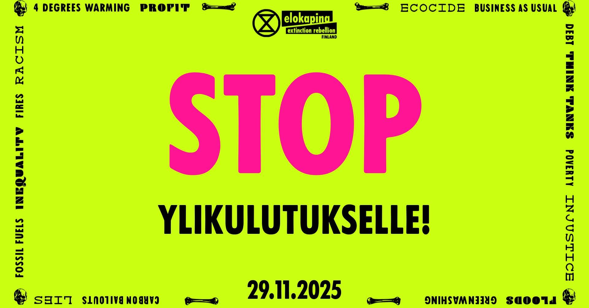 Loppu ylikulutukselle!