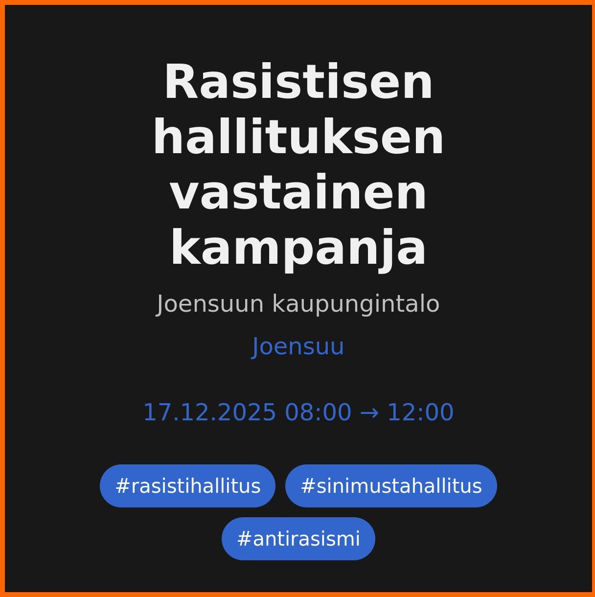 Rasistisen hallituksen vastainen kampanja