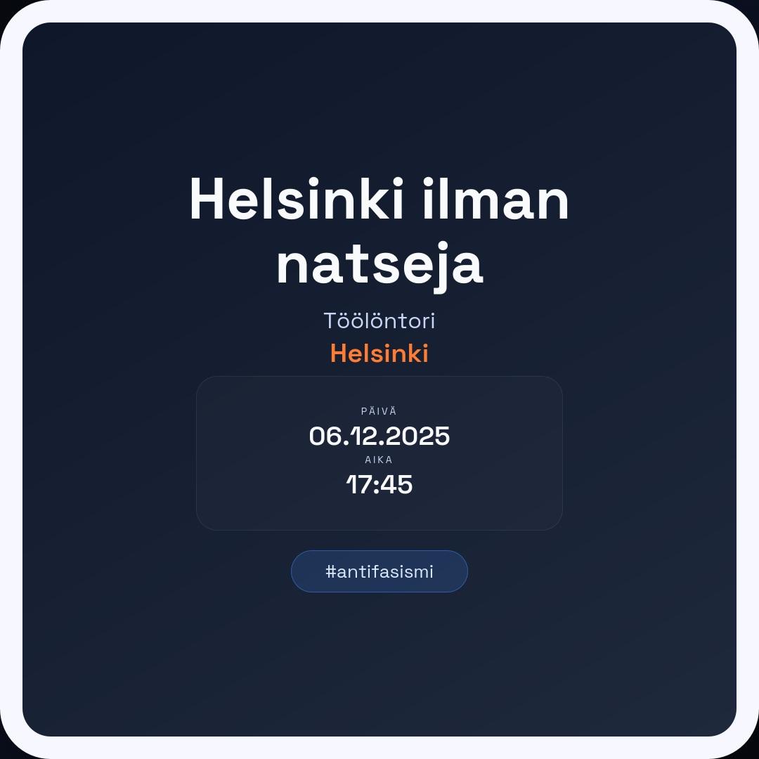 Helsinki ilman natseja