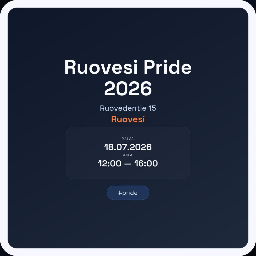 Ruovesi Pride 2026