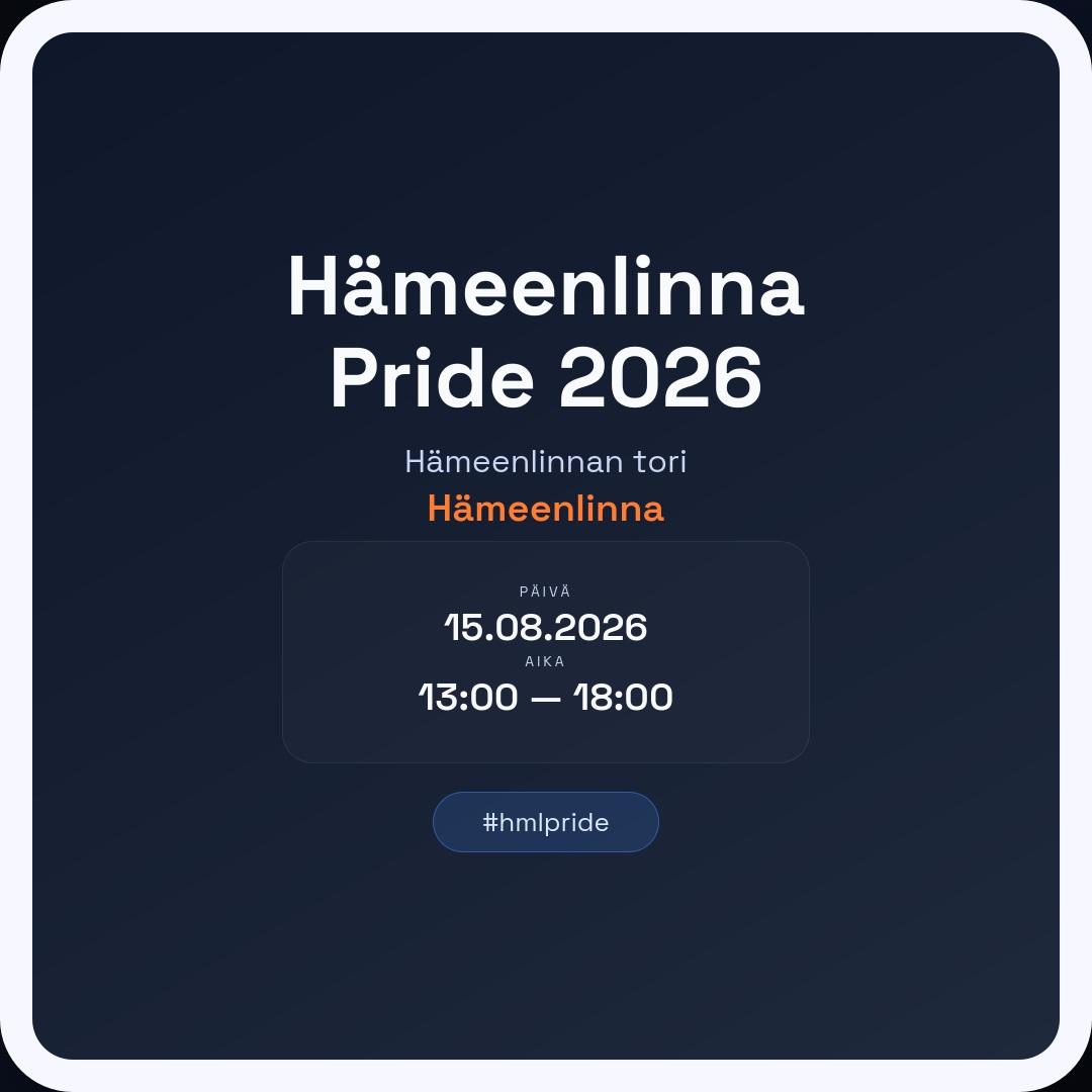 Hämeenlinna Pride 2026