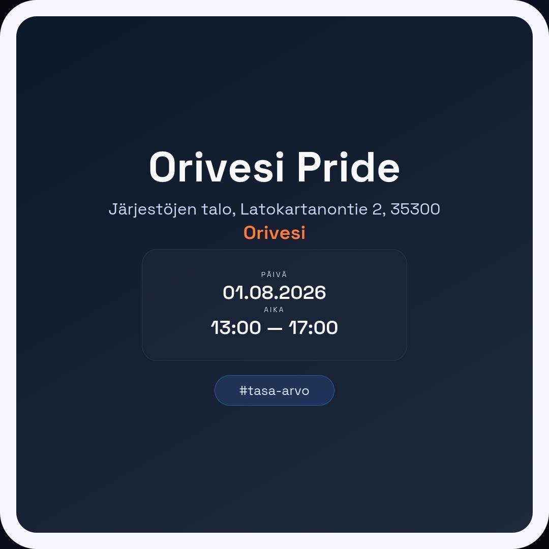 Orivesi Pride